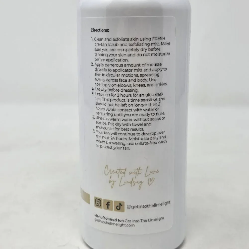 GET INTO THE LIMELIGHT EXPRESS SELF TAN 2 HOUR ULTRA DARK LUXURY 8 OZ. NEW
